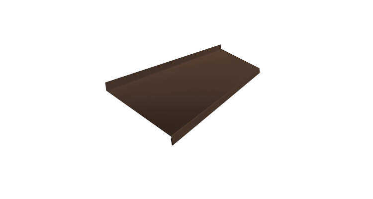 Отлив простой 200 0,5 Rooftop Бархат RAL 8017 шоколад (2м)