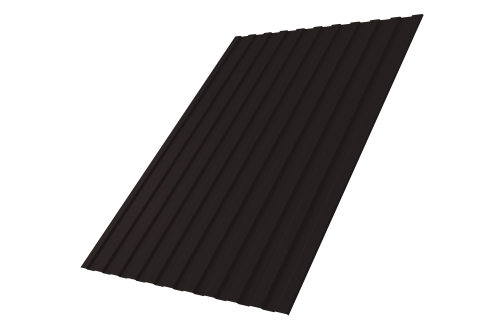 Профнастил С8А GL 0,5 Rooftop Бархат RAL 9005 черный