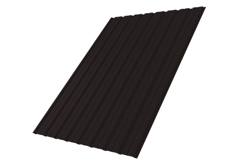 Профнастил С10В 0.5 Rooftop Бархат RAL 9005 черный