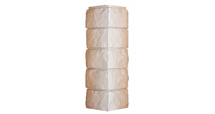 Угол фасадный Т-Сайдинг ЭКО-2 Гранит Марсель Кедр