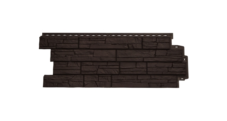 Фасадная панель GL Сланец Classic шоколадный