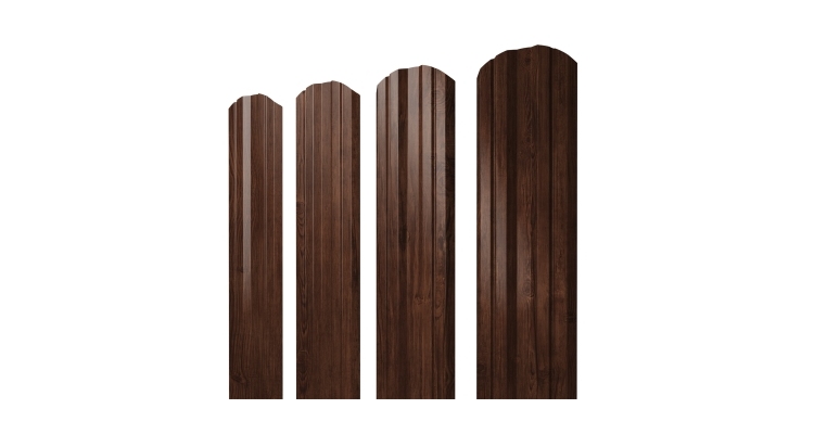 Штакетник Twin фигурный 0.45 Print Elite Cherry Wood TwinColor