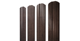 Штакетник Twin фигурный 0,45 Print Premium Antique Wood TwinColor