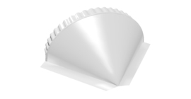 Заглушка конусная 0,45 PE RAL 9003 сигнальный белый