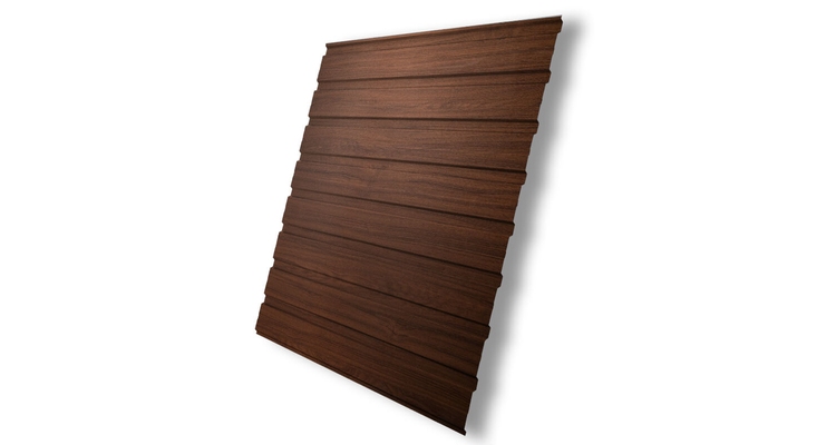 Профнастил С10В 0,45 Print Elite Choco Wood TwinColor