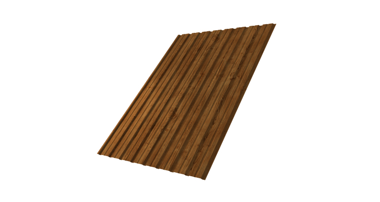 Профнастил С10В 0.45 Print Elite Golden Wood TwinColor