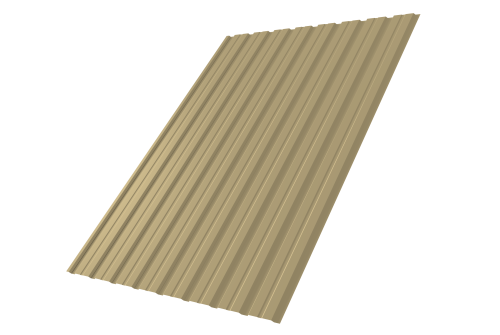 Профнастил С10В 0.7 PE RAL 1014 слоновая кость