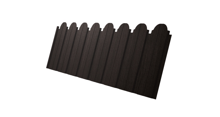 Профнастил С10B фигурный 0,45 Print Elite Coffee Wood TwinColor