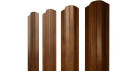 Штакетник М-образный B фигурный 0,45 Print Elite Golden Wood TwinColor