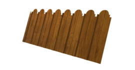 Профнастил С10A фигурный 0,45 Print Elite Golden Wood TwinColor