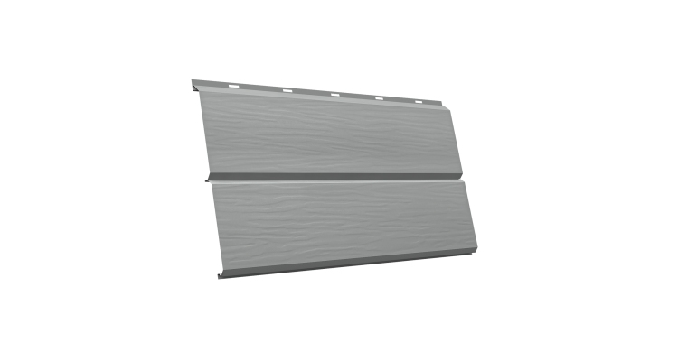 ЭкоБрус 3D GL 0.45 PE с пленкой RAL 9006 бело-алюминиевый