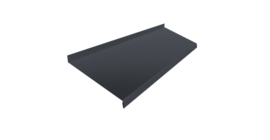 Отлив простой 250 0,5 Rooftop Бархат RAL 7024 мокрый асфальт (2м)