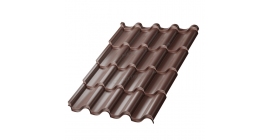 Металлочерепица Металл Профиль Монтерроса-S NormanMP (ПЭ-01-8017-0.5)