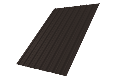 Профнастил С10A 0,45 Drap TX RR 32 темно-коричневый