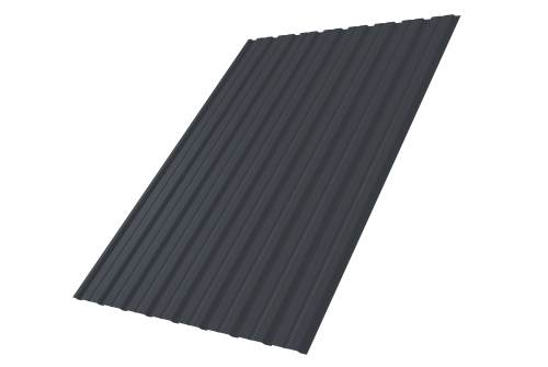 Профнастил С10В 0.5 Satin RAL 7024 мокрый асфальт