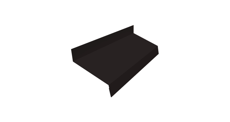 Отлив простой 50 0,45 Drap TR RAL 9005 черный (3м)