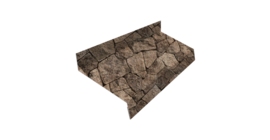 Отлив простой 50 0,45 Print Elite King Stone TwinColor (3м)