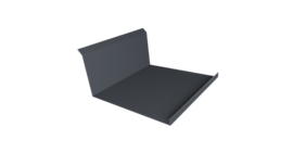 Планка примыкания нижняя 20х122х260х15 0,45 Drap RAL 7024 мокрый асфальт (2м)