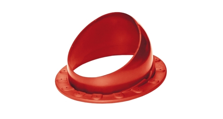 Проходной элемент Krovent Base-VT Seam 125/150 красный