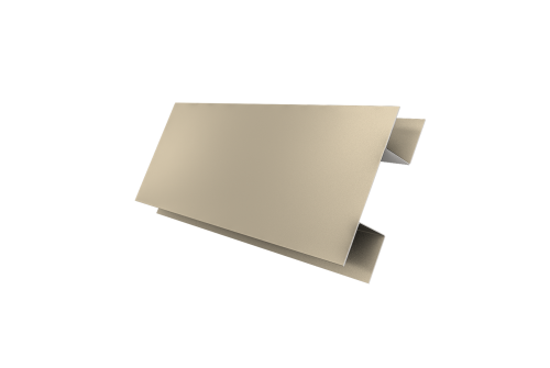 Планка H-образная Блок-хаус new 0,5 Satin с пленкой RAL 1015 светлая слоновая кость (3м)