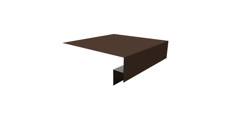 Планка околооконная сложная Блок-хаус new 200х50х27 0,5 Drap TX RAL 8017 шоколад (3м)