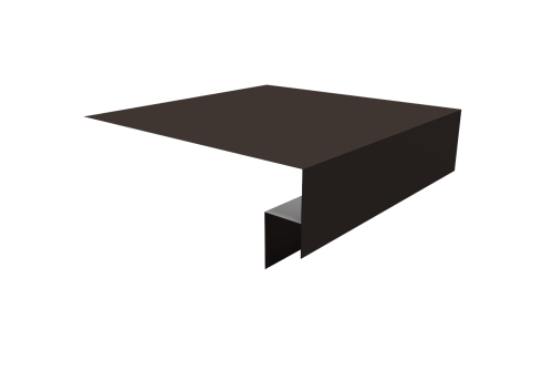 Планка околооконная сложная Блок-хаус new 250х50х27 (j-фаска) 0,5 Drap TX RR 32 темно-коричневый (3м)