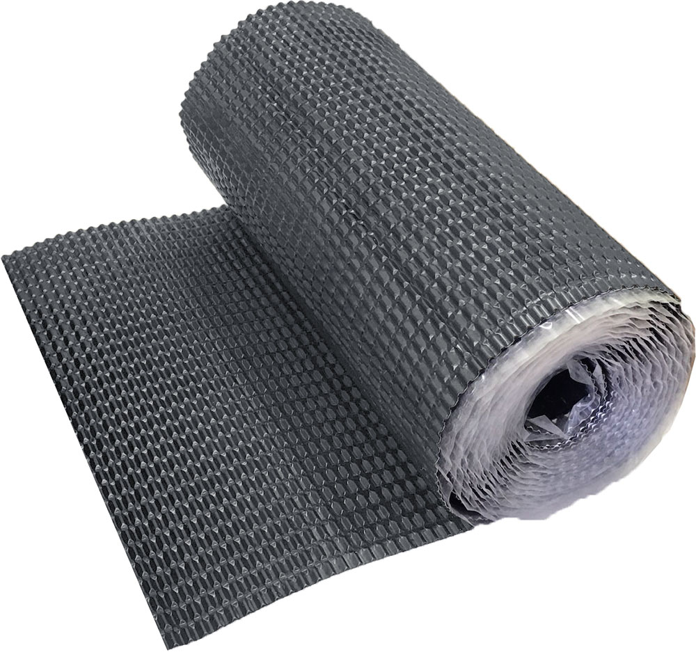 Лента для примыкания гофрированная алюминиевая Optima серая, 280 мм, 5м