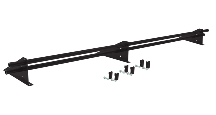 Снегозадержатель трубчатый для фальцевой кровли Optima RAL 8019 3м