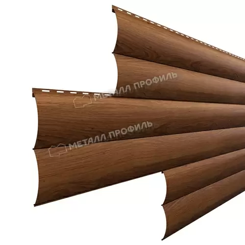 Сайдинг Металл Профиль Woodstock-28х330 (ECOSTEEL_MA-01-МореныйДуб-0.5)