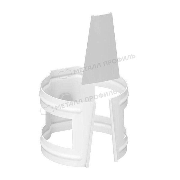 Держатель трубы (на кирпич) Металл Профиль GRANDSYSTEM D90 RAL 9010