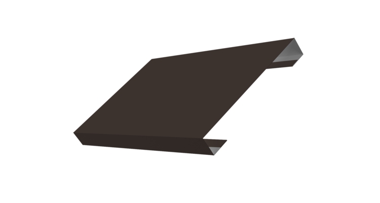 Ламель лицевая 150 забора жалюзи Texas 0.5 PurLite Matt с пленкой RR 32 темно-коричневый