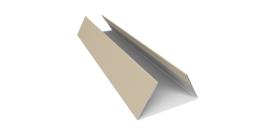 Планка стыковочная составная нижняя 0,45 PE с пленкой RAL 1015 светлая слоновая кость (3м)