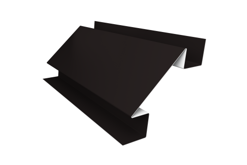 Угол внутренний сложный 75мм 0,45 Drap TX RAL 9005 черный (3м)