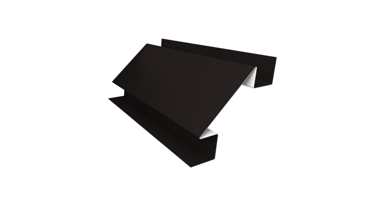 Угол внутренний сложный 75мм 0,5 Satin Matt RAL 9005 черный (2м)