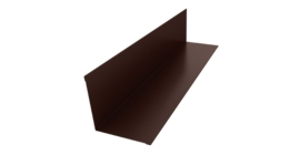 Угол внутренний 110х110 0,5 Satin с пленкой RAL 8017 шоколад (2м)