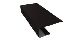 J-Профиль 18мм 0,45 Drap TR RAL 9005 черный (2м)