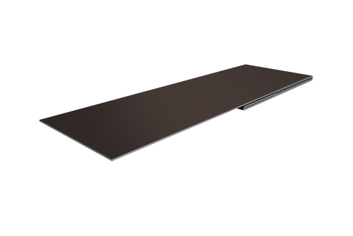 Планка финишная 48х25 0,5 Satin с пленкой RR 32 темно-коричневый (3м)