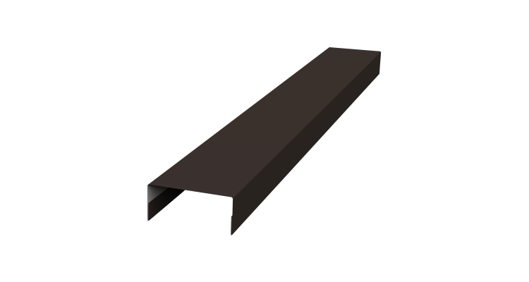 Крышка 30х15 жалюзи Texas 0,45 Drap TR RR 32 темно-коричневый (3м)