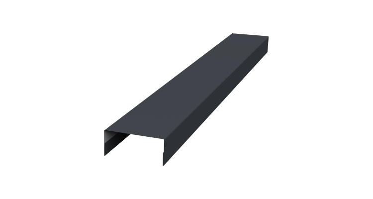 Крышка 30х15 жалюзи Texas 0,45 PE-Double RAL 7024 мокрый асфальт (3м)