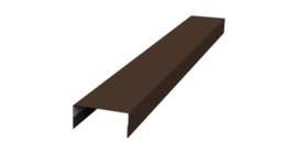 Крышка 30х15 жалюзи Texas 0,5 Satin Matt TX RAL 8017 шоколад (2,5м)