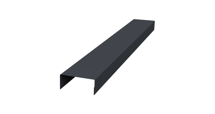 Крышка 45х20 жалюзи Texas 0,45 Drap-double TX RAL 7024 мокрый асфальт (2м)