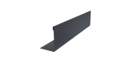 Нащельник 125 Texas 25х35 0,45 PE-Double RAL 7024 мокрый асфальт (L2,0)