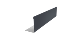 Нащельник 125 Texas 25х35 0,5 PurPro Matt 275 RAL 7024 мокрый асфальт (L1,5)