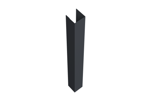 Стойка жалюзи Texas 0,45 Drap TwinColor RAL 7024 мокрый асфальт (2м)