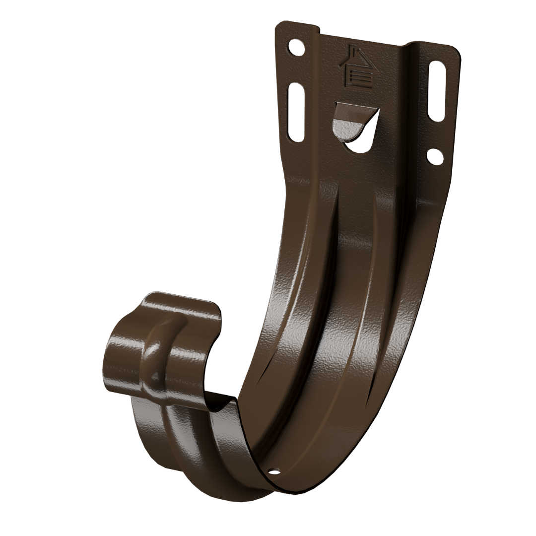 Кронштейн желоба карнизный Stal Premium, каштан