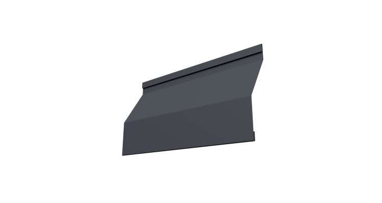 Ламель забора жалюзи Milan Slim 0,45 Drap TwinColor RAL 7024 мокрый асфальт