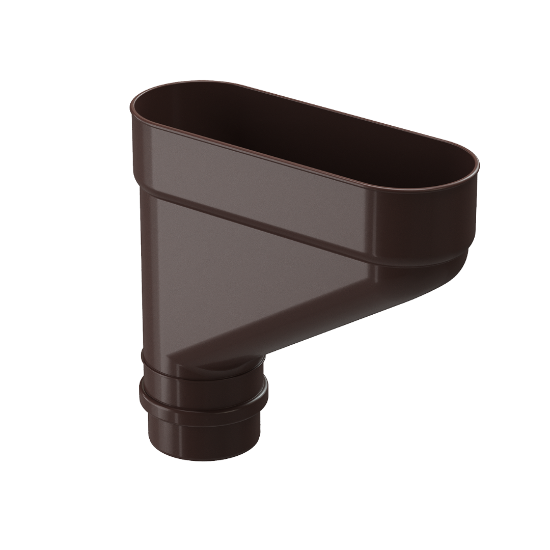 Коллектор для водостока Lux, шоколад